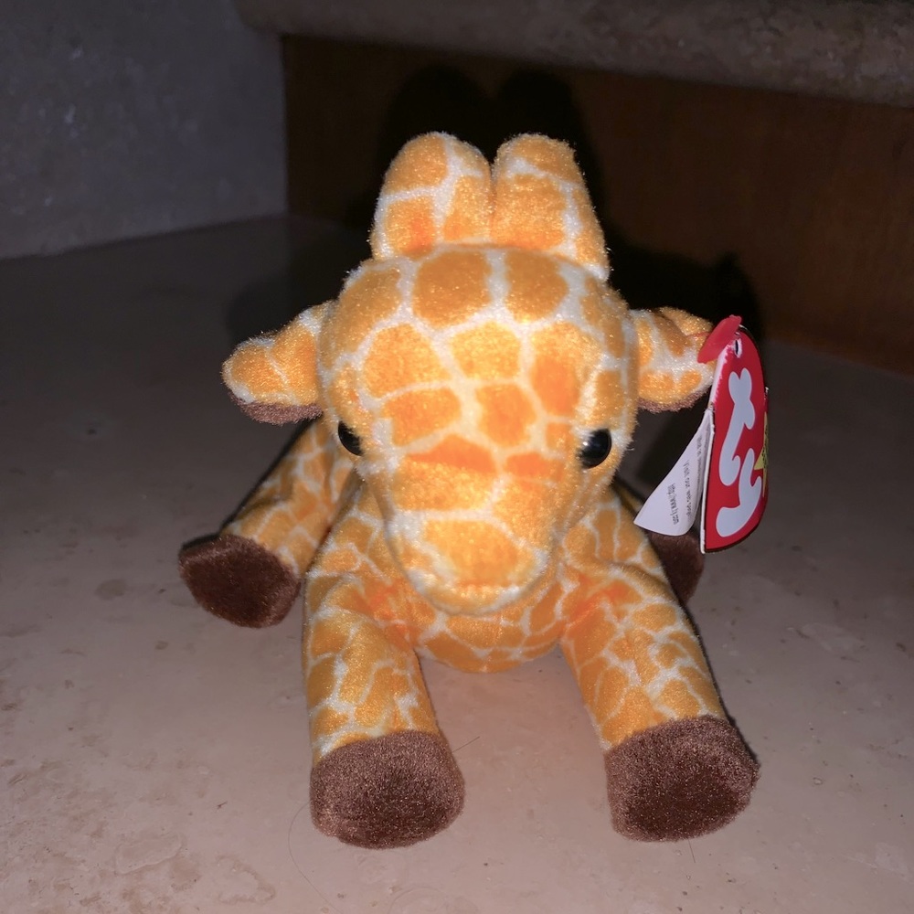 Ty Beanie Baby “Twigs” the Giraffe Birth 5-19-95